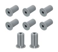 sourcing map 8Pcs Wall Grommets for Cables 3/4 Inch Silicone Cable Wall Bushing Feed Through Cable Routing Kit Accessories Wall Cable Pass Through for Ethernet with 7mm Hole, Grey