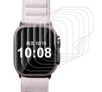 sourcing map 8Pcs Watch Screen Protectors 36mm x 32mm Rectangle Upgrade Sensitive Flexible TPU HD No-Bubbles Anti-Scratch Protective Film for Watch S6/5/4 40MM, Clear