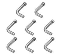 sourcing map 8Pcs Weld-on Steel Rope Hook, Weld on Safety Chain Clip Loop Weldable Tractor Hook Rope Hooks Chain Tie Down Ring for Trucks Trailers 54mm