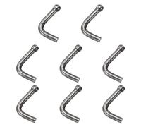 sourcing map 8Pcs Weld-on Steel Rope Hook, Weld on Safety Chain Clip Loop Weldable Tractor Hook Rope Hooks Chain Tie Down Ring for Trucks Trailers 53mm