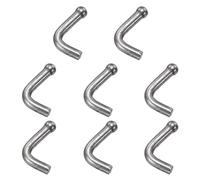 sourcing map 8Pcs Weld-on Steel Rope Hook, Weld on Safety Chain Clip Loop Weldable Tractor Hook Rope Hooks Chain Tie Down Ring for Trucks Trailers 62mm
