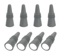 sourcing map 8Pcs Wine Stoppers High Temp Silicone Plug T Shaped Wine Bottle Stopper Wine Outlet Cap Bottle Cover, Grey
