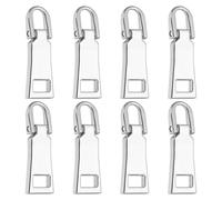 sourcing map 8Pcs Zipper Pull Replacement, Detachable Metal Zipper Handle Mend Fixer Tab Repair for Luggage Suitcase Backpack Jacket Bags Boots Coat Handbags, Bronze