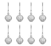 sourcing map 8Pcs Zipper Pulls Charm, Zipper Pull Replacement Repair Zip Head Handle for Luggage Clothing Jackets Backpacks Boots (Silver)