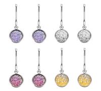 sourcing map 8Pcs Zipper Pulls Charm, Zipper Pull Replacement Repair Zip Head Handle for Luggage Clothing Jackets Backpacks Boots (Silver/Purple/Blue Purple/Yellow)