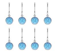 sourcing map 8Pcs Zipper Pulls Charm, Zipper Pull Replacement Repair Zip Head Handle for Luggage Clothing Jackets Backpacks Boots (Blue)