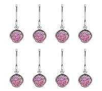 sourcing map 8Pcs Zipper Pulls Charm, Zipper Pull Replacement Repair Zip Head Handle for Luggage Clothing Jackets Backpacks Boots (Purple)