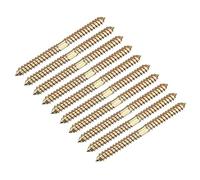 sourcing map 8x100mm Hanger Bolts, 24pcs Double Ended Self-Tapping Thread Wood to Wood Dowel Screws for Wood Connecting