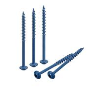 sourcing map #8x2-1/2" Pocket Hole Screws, 150pcs Square Drive Self Tapping Wood Screws with Blue Coated for Woodworking