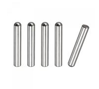 Sourcing Map 8x50mm 304 Stainless Steel Round Head Flat Chamfered End Dowel Pin, 5pcs - Bunk Bed Pins, Shelf Pegs, Support Shelves, Fasten Elements