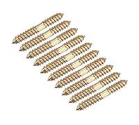 sourcing map 8x50mm Hanger Bolts, 24pcs Double Ended Self-Tapping Thread Wood to Wood Dowel Screws for Wood Connecting