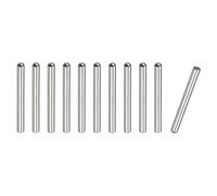 sourcing map 8x80mm Dowel Pins, 10pcs 304 Stainless Steel Round Head Flat Chamfered End Dowel Pin Bunk Bed Pins Shelf Pegs Support Shelves Fasten Elements