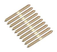 sourcing map 8x90mm Hanger Bolts, 12pcs Double Ended Self-Tapping Thread Wood to Wood Dowel Screws for Wood Connecting