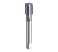 sourcing map 9/16"-30 UNS Thread Tap 6542 Cobalt High-Speed Steel TiCN Coated Plug Tap Right Hand Flat Head 4 Straight Flutes Screw Threading Hand Tap