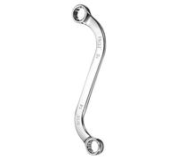 sourcing map 9/16" x 19/32" 12-Point S-Style Box Wrench Double End S-Shaped Wrench Chrome Plated Alloy Steel S Box Wrenches for Home Auto Bike Repair Machine Maintenance