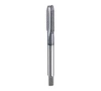 sourcing map 9/32"-24 UNS Thread Tap 6542 Cobalt High-Speed Steel TiCN Coated Plug Tap Right Hand Flat Head 3 Straight Flutes Screw Threading Hand Tap