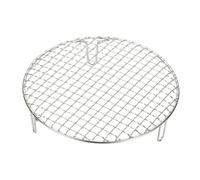 sourcing map 9.5 Inch Round Cooking Rack, Stainless Steel Canning Racks with Legs, Barbecue Mesh Grill for Baking Cooling Steaming Cookware