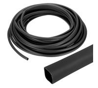 sourcing map 9.5mm Heat Shrink Tubing Waterproof, 3:1 Dual Wall Marine Adhesive Lined Industrial Heat Shrink Tube Wiring Wrap 65ft 3/8 Inch, Black-20m