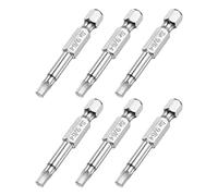 sourcing map 9/64" Magnetic Hex Head Screwdriver Bit, 1/4" Hex Shank 2" Length S2 Steel Power Tool, 6 Pcs