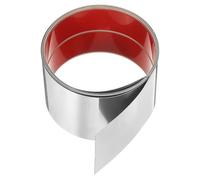 sourcing map 9.84ft x 3.94" Wall Trim Peel and Stick Molding Trim Frame, Self Adhesive Stainless Steel Mirror Finish Metal Strip Trim for Wall Ceiling Floor Cabinet Tile Edge, Silver Stripes