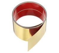 sourcing map 9.84ft x 3.94" Wall Trim Peel and Stick Molding Trim Frame, Self Adhesive Stainless Steel Mirror Finish Metal Strip Trim for Wall Ceiling Floor Cabinet Tile Edge, Gold Stripes