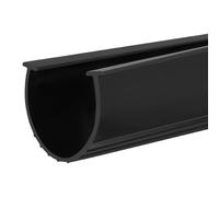sourcing map 9 Feet Garage Door Seal Bottom Weather Seal, U Shape Rubber Weather Stripping for Weatherproofing, Buffering, Seal Replacement Overhead Door, Black