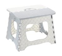 sourcing map 9" Folding Step Stool for Adults 275 lbs Capacity Non-Slip Step Stool with Handle Collapsible Foot Stools, Grey Small Stepping Stool for Bathroom, Kitchen