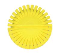 sourcing map 9 Inch Nylon Coil Zippers, #3 Light Yellow Pants Separating Sewing Zippers Bulk Replacement for Bags, Garments, Pouches, Tailor Sewing Craft Accessories, Pack of 15
