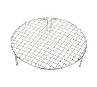 sourcing map 9 Inch Round Cooking Rack, Stainless Steel Canning Racks with Legs, Barbecue Mesh Grill for Baking Cooling Steaming Cookware