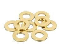sourcing map 9 Pack Brass Flat Washer, M12 Copper Washers Crush Washer Kit Assortment, 12mm ID, 24mm OD, 2.5mm Thick for Bolts Screws Machinery Repair, Outdoor Construction