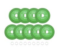 sourcing map 9 Pack Glass Cutting Disc 4 Inch for Angle Grinder Diamond Cutting Disc Ultra-Thin Saw Blade Wheel with 4/5" Arbor for Cutting Grinding Jade Crystal Tile Ceramic