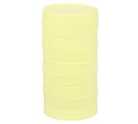 sourcing map 9 Pcs Mason Jar Lids, Wide Mouth Plastic Lids with Silicone Rings, Food Storage Caps Jar Lids for Mason Canning Ball Jar, Beige