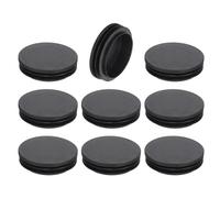 sourcing map 9 Pcs Round Plastic Plug, Black Tubing End Cap Plugs, 63mm(2.48 Inch) Furniture Leg Pipe Insert, Glide Protection for Chair, Sofa, Table, Shelf