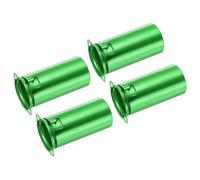 sourcing map 9 pins Ceramic Vacuum Tube Socket Valve 53mm Aluminum Shield for 12AX7 12AU7 ECC83 ECC82 Tube,Green Pack of 4