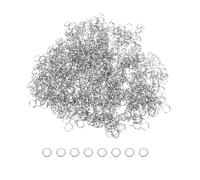 sourcing map 900pcs 4mm Open Jump Rings Silver Key Rings Clasps for Jewelry Making Tools Supplies Jewelry DIY Crafts Keychains Rings