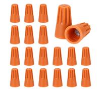 sourcing map 90pcs Wire Connectors, 16-14 AWG Electric Wire Caps Insulating Insert Twist Electrical Wire Connector Nuts with Spring for Quick Connection, Orange