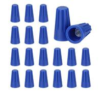 sourcing map 90pcs Wire Connectors, 18-16 AWG Electric Wire Caps Insulating Insert Twist Electrical Wire Connector Nuts with Spring for Quick Connection, Blue