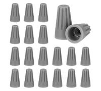 sourcing map 90pcs Wire Connectors, 22-18 AWG Electric Wire Caps Insulating Insert Twist Electrical Wire Connector Nuts with Spring for Quick Connection, Grey