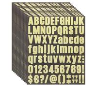 sourcing map 912Pcs 12Sheets Glitter Letter Stickers, Self-Adhesive Alphabet Sticker Letter Number Decal Kit Symbols Alphabet Decals for Crafts Scrapbooking Classroom Decor, Gold Bold