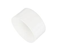 sourcing map 95mm(3 3/4") Rubber End Caps, Round Vinyl Plug Insert Plastic End Caps for Tubing, Fence, Pipe Post, Furniture, Railing, White, 50mm Height