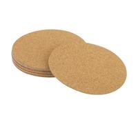 sourcing map 95mm(3.74") Round Coasters 1mm Thick Cork Cup Mat Pad for Tableware 12pcs