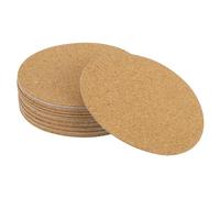 sourcing map 95mm(3.74") Round Coasters 1mm Thick Cork Cup Mat Pad for Tableware 24pcs