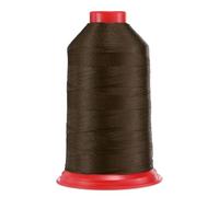 sourcing map 962 Yards Bonded Nylon Sewing Thread Size 630D/3 Sewing-Heavy Duty Nylon Upholstery Thread Outdoor Thread for Leather Jeans and Weaving Craft Machine DIY Deep Brown