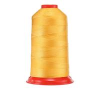 sourcing map 962 Yards Bonded Nylon Sewing Thread Size 630D/3 Sewing-Heavy Duty Nylon Upholstery Thread Outdoor Thread for Leather Jeans and Weaving Craft Machine DIY Yellow