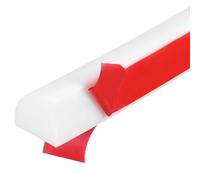 sourcing map 98 Inch Flexible Quarter Round Molding, Flexible Molding Trim, Double-Sided Silicone Peel and Stick Trim Self-Adhesive Shower Water Barrier for Floor Corner, Tub, White