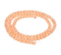 sourcing map 98pcs Champagne Cat's Eye Stone Beads 4mm Round Smooth Gemstone Crystal Loose Bead for Jewelry Making Bracelets Necklace Earrings DIY