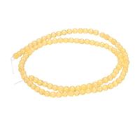 sourcing map 98pcs Orange Yellow Cat's Eye Stone Beads 4mm Round Smooth Gemstone Crystal Loose Bead for Jewelry Making Bracelets Necklace Earrings DIY