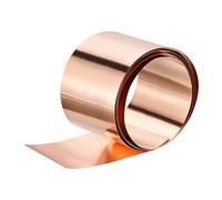 sourcing map 99.9% Pure Copper Flashing, 1mm x 200mm x 1M Copper Metal Sheet Roll Copper Strip Metal Foil Plate for DIY Projects Electrical