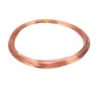 sourcing map 99.9% Solid Bare Copper Wire, Soft Pure Copper Crafting Wire 39 Feet 24 Gauge (0.5mm) for Crafts Jewelry Making Electroculture Gardening (12m)