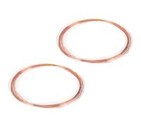 sourcing map 99.9% Solid Bare Copper Wire, Soft Pure Copper Crafting Wire 52 Feet 32 Gauge (0.2mm) for Crafts Jewelry Making Electroculture Gardening, Pack of 2 (16m)